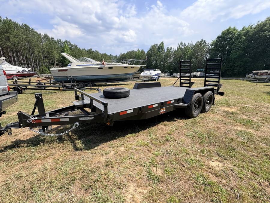 Covered Wagon Prospector wood deck equipment trailer